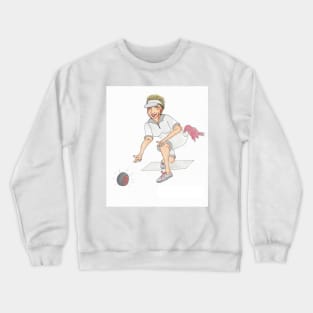 Lawn Bowls Lady Crewneck Sweatshirt